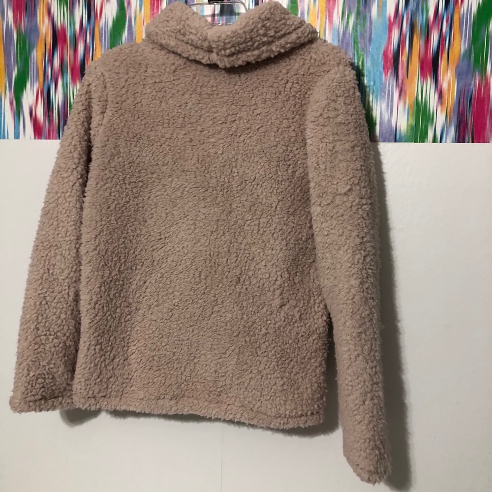 NWT- Style & Co. blush pink teddy sweater - Picture 7 of 7